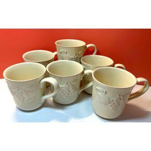 Casa Stone by Casafina Madeira Harvest Portuguese Stoneware Mugs Set of 6 Fruit